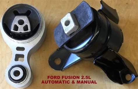 2pc motor mount for 2010 2012 ford fusion 2 5l manual or automatic