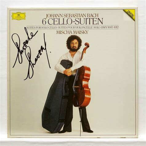 js bach the 6 suites for cello solo bwv 1007 1012 signed by mischa
