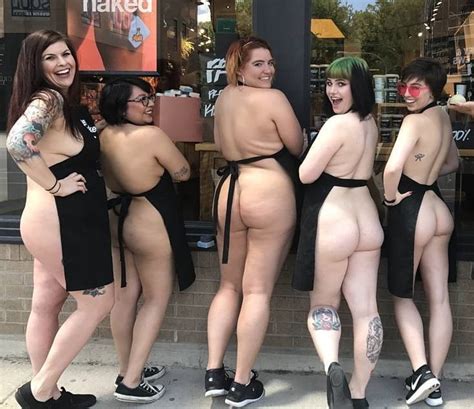 come to work naked day lush store various years and venues 180 pics