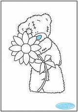Tatty Coloriages Holding Colouring Colorier Teddies Broderie Découpe Jolie Fichiers Stamps sketch template