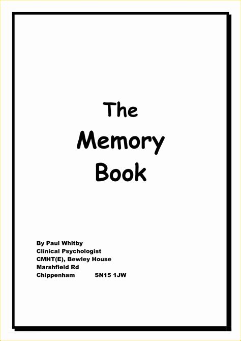 printable memory book templates     dementia memory books