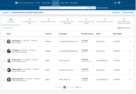 linkedin  introducing sales navigator search crm card updates