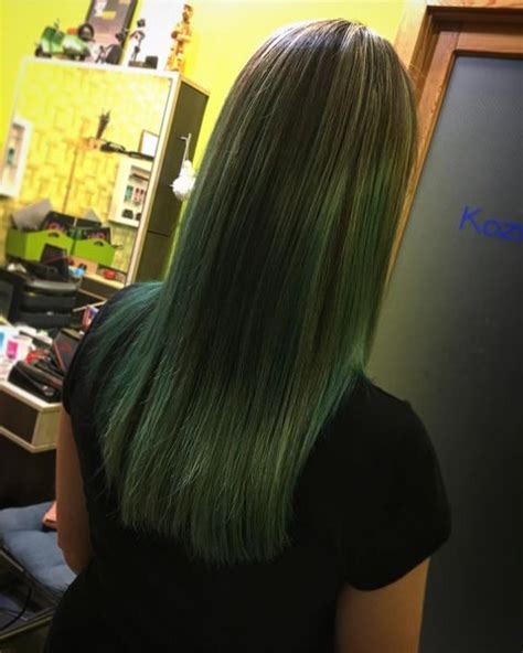coolest ideas   green ombre hair