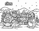 Penguin Club Coloring Clubpenguin Wecoloringpage sketch template