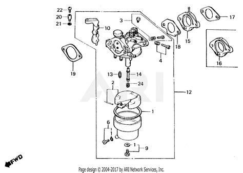 honda em  generator jpn vin ge  parts diagram  carburetor
