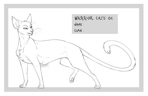 warrior cat oc base  vanycat  deviantart