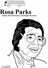 Rosa Parks Pages Coloring Printables Printable Kids Template Sheets Gif sketch template