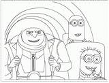 Villano Gru Despicable Coloringhome sketch template