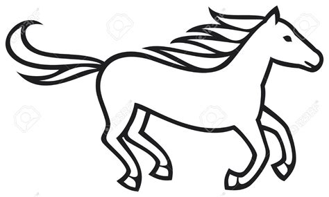 simple horse drawing    clipartmag