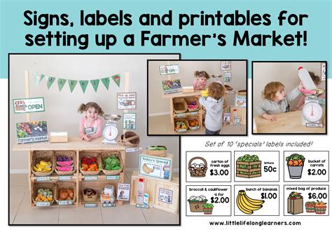 farmers market dramatic play set  lifelong learners