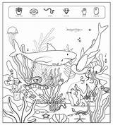 Hidden Printable Coloring Pages Find Easy Highlights Object Printables Search Highlight Puzzles Print Printablee Via sketch template