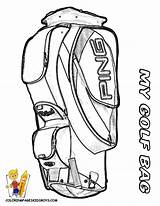 Coloring Pages Golf Woods Tiger Kids Bags Board Fowler Grizzlies Choose Sports sketch template