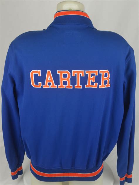 lot detail gary carter     york mets game  dugout jacket wdave miedema loa