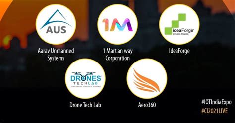 top  drone manufacturers  india announced  iot expo india