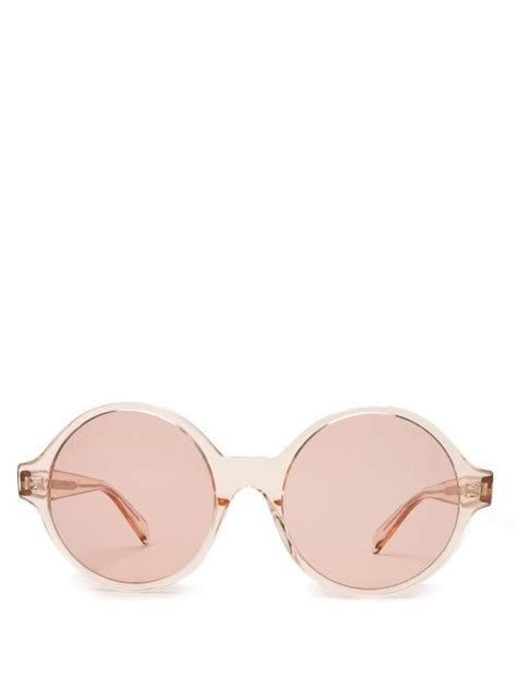 oversized round acetate sunglasses celine eyewear sunglasses round