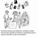 Pintar Recicla Reutiliza Erres Cuidar Laminas Ecologia Crédito sketch template