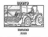 Coloring John Deere Pages Tractor Print Number Coloringhome Template sketch template