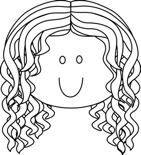 coloring pages  girl  curly hair coloring pages