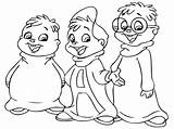 Coloring Pages 90s Cartoons Cartoon Clipart Library High Alvin Chipmunks Colouring Quality sketch template