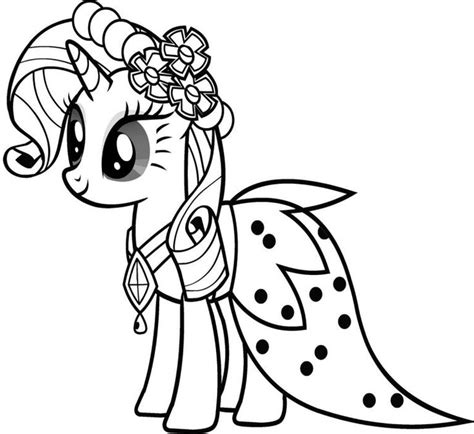 printable   pony coloring pages  kids   pony