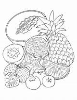 Coloring Pages Fruit Colouring Adult Food Kids Book Printable Mandala Adults Google Search Mandalas Vegetables Pattern Choose Board Doodles sketch template