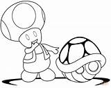 Mario Toad Coloring Pages Kart Shell Super Green Coloriage Wii Printable Drawing Bros Toadette Color Paper Supercoloring Shells Cartoon Kids sketch template