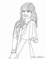 Lovato Demi Pages Coloring Getdrawings sketch template