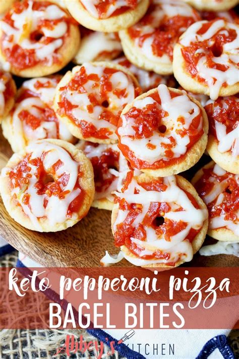 Keto Pepperoni Pizza Bagel Bites Low Carb Gluten Free