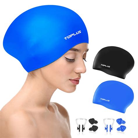 Buy Toplus Swim Cap Women Silicone Swimming Caps For Women Swim Caps