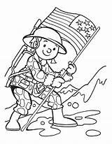 Veterans Coloring Pages Happy Printable Getcolorings sketch template