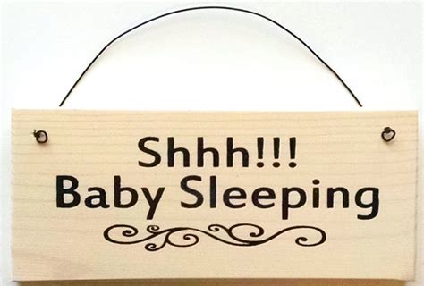 shhh baby sleeping sign