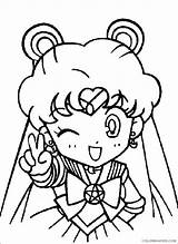 Sailor Pages Moon Coloring Coloring4free Chibiusa Usagi Chibi sketch template