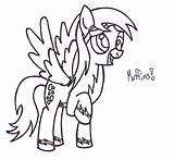 Derpy Whooves sketch template