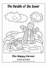 Sower Parable Coloring Pages Bible Sunday Activities Kids School Color Getcolorings Crafts Printable Azcoloring sketch template