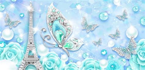 Turquoise Diamond Butterfly Live Wallpaper Pc Download On Windows 10 8