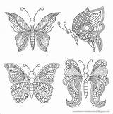 Schmetterling Mandalas Schmetterlinge sketch template
