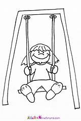Swing Coloring Set Play Kids Swings Colouring Pages Children Drawing Creative Craft Make Print Color Activities Clip Printable Getdrawings Getcolorings sketch template
