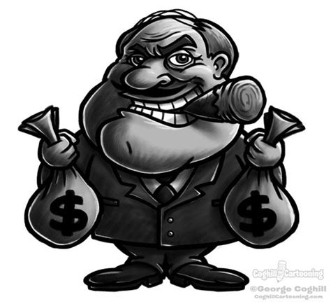 Fat Cat Businessman Cartoon Character Sketch Coghill Cartooning Flickr