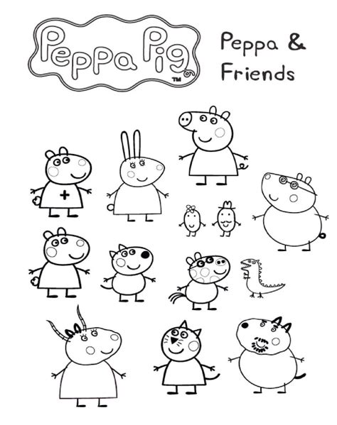 peppa pig coloring sheets fun  coloring