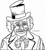 Clown Coloring Sad Circus Wecoloringpage Pages sketch template