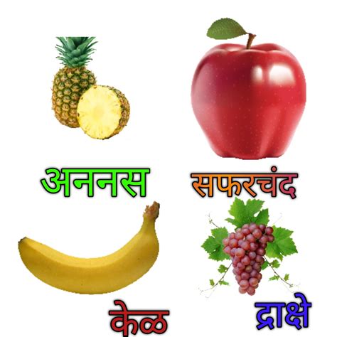 fruits images  names  marathi