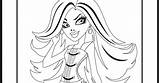 Vondergeist Spectra Monster High Coloring Pages sketch template
