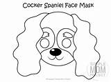 Simplemomproject Spaniel Cocker Masks sketch template