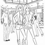 Coloring Barbie Pages Dream House Dreamhouse Life Printable Cute sketch template