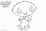 Dancing Stewie Coloring Pages Guy Family Printable Kids sketch template