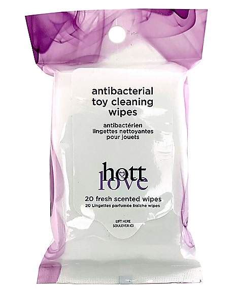 antibacterial sex toy cleaning wipes hott love spencer s
