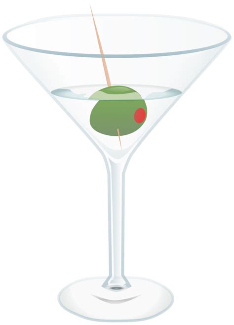 Cartoon Martini Glass