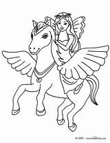 Pegasus Fairy Coloring Color Pages Hellokids Print Online sketch template