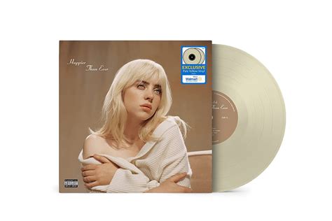 billie eilish  artists happier   exclusive limited edition pale yellow