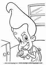 Coloring Jimmy Neutron Pages Browser Window Print sketch template